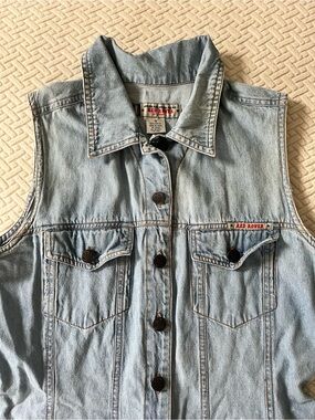 Vintage Denim Romper Red Rover
